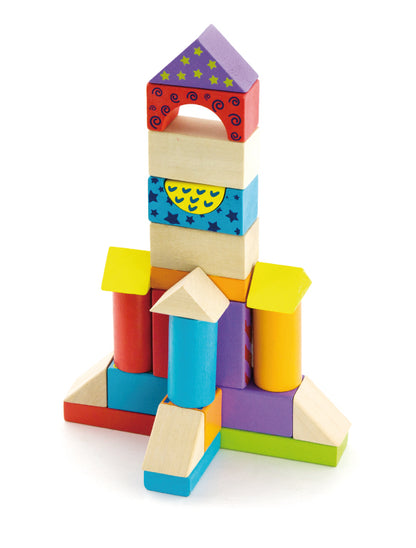 100 Wooden Blocks / 100 BLOQUES DE MADERA CONSTRUCCION / construcciones