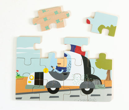 4 Puzzles - Diorama Transport / 4 Puzzles - Diorama Transporte