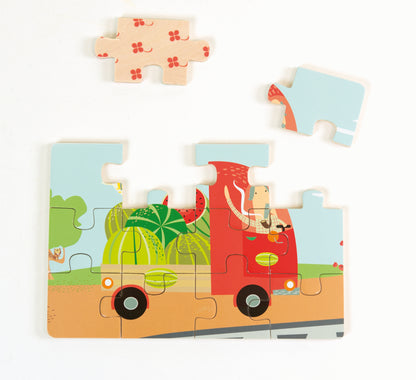 4 Puzzles - Diorama Transport / 4 Puzzles - Diorama Transporte