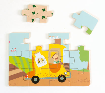 4 Puzzles - Diorama Transport / 4 Puzzles - Diorama Transporte