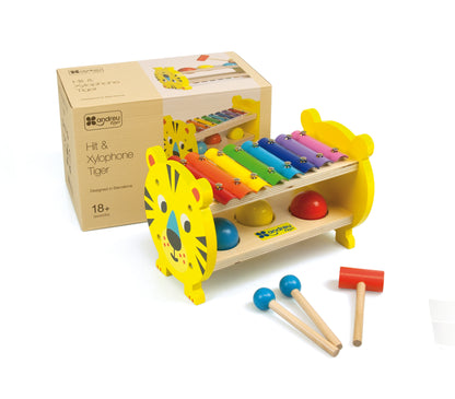 Hit & Xylophone Tiger / Xilofono tigre / juguete musical / infantil