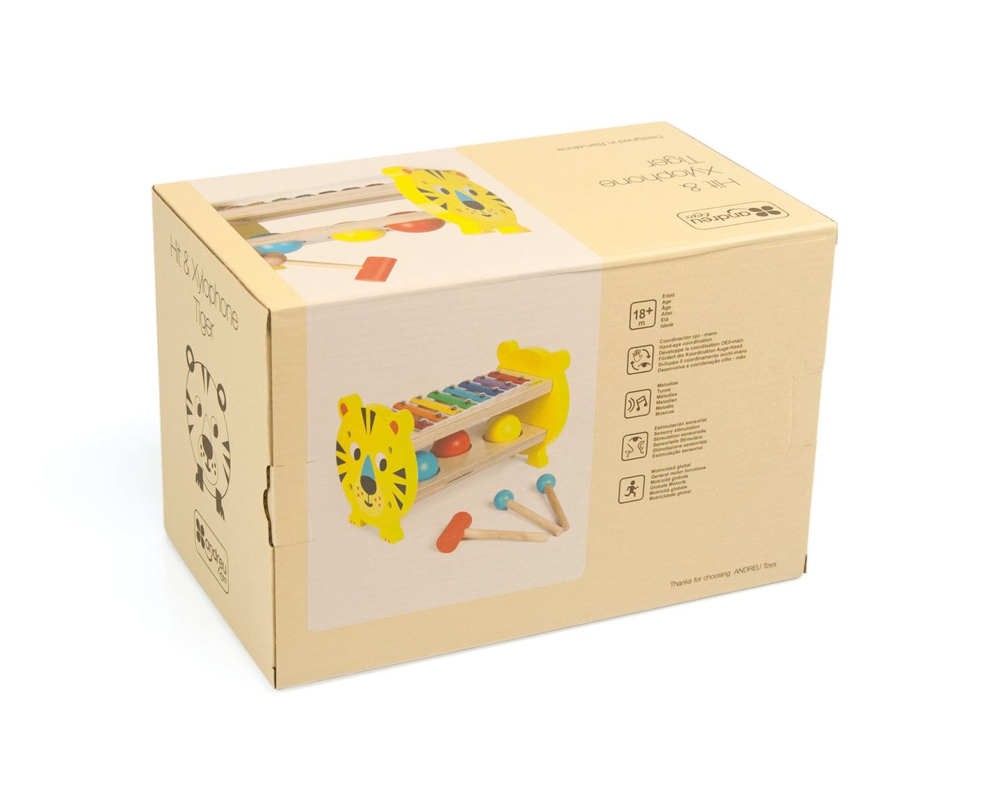 Hit & Xylophone Tiger / Xilofono tigre / juguete musical / infantil