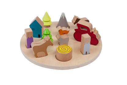 3D Puzzle Farm / Puzzle 3D Granja / encaje madera / puzzle madera