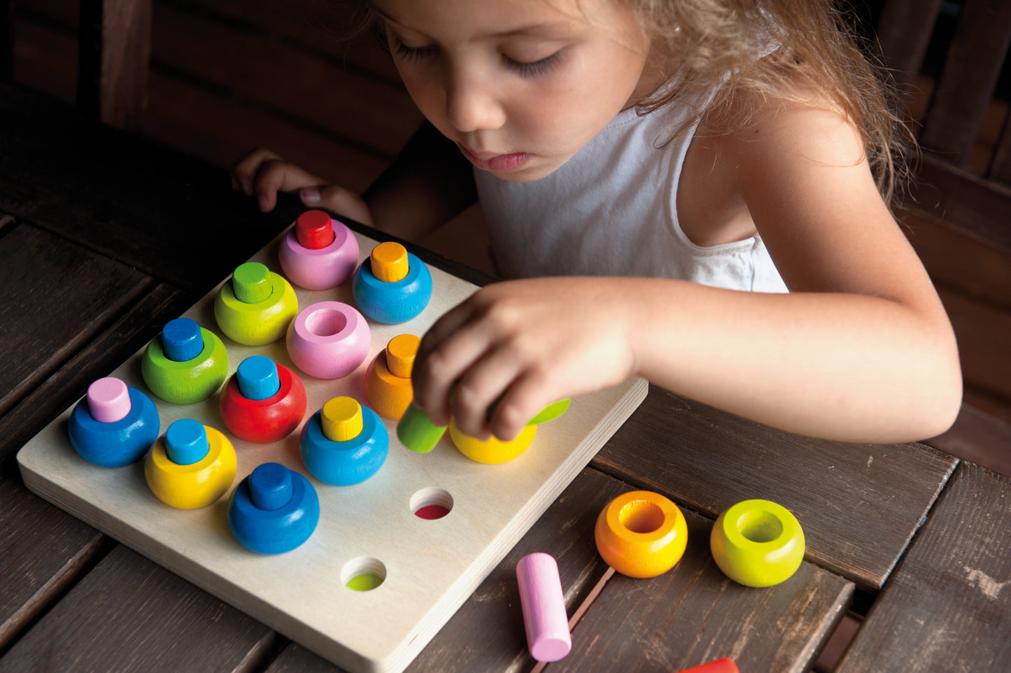 Stacking Beads / Juego de cuentas / encajar y apilar