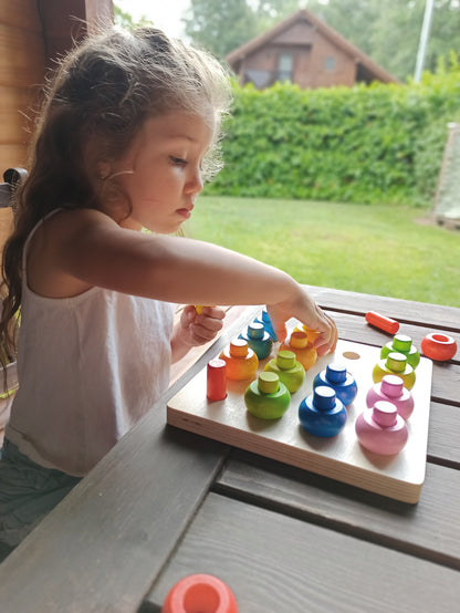 Stacking Beads / Juego de cuentas / encajar y apilar