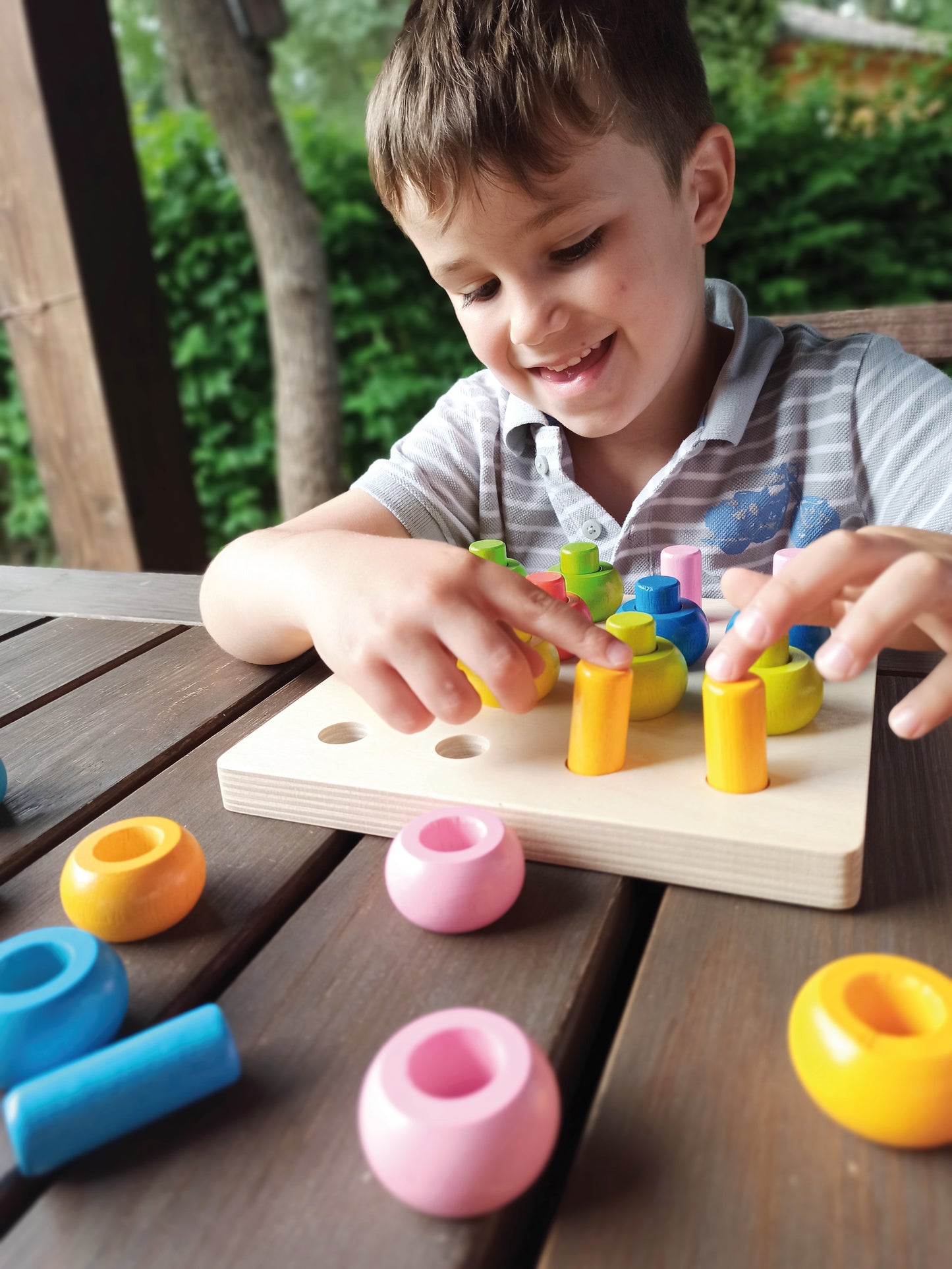 Stacking Beads / Juego de cuentas / encajar y apilar