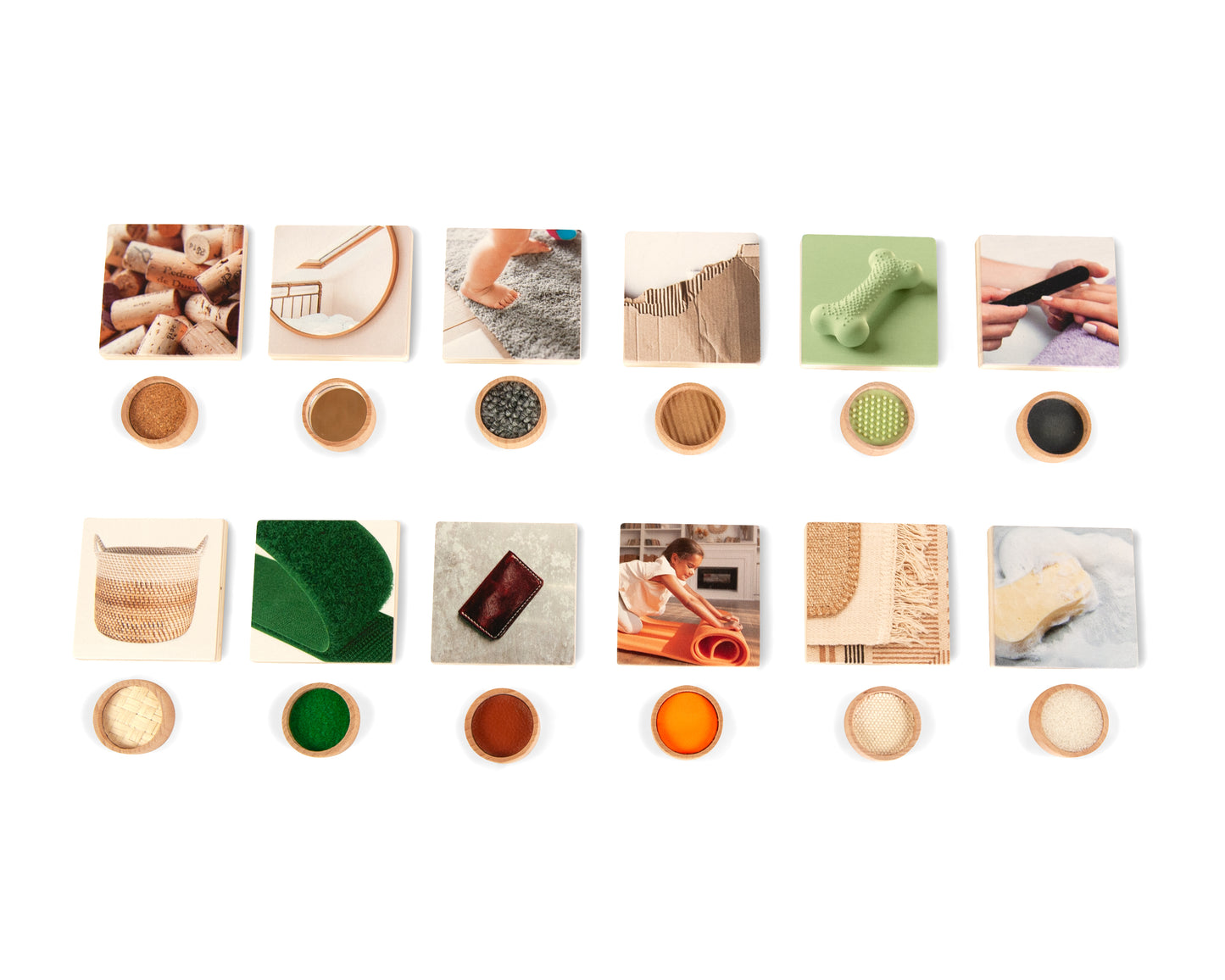 SENSORY REAL PICS / Fotos reales sensoriales / Material sensorial para niños / Juego de emparejamiento táctil