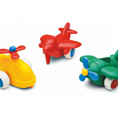 BUCKET SET CHUBBIES PLANES (3 MOD.) - 15 piece / vehiculos flexibles / aviones