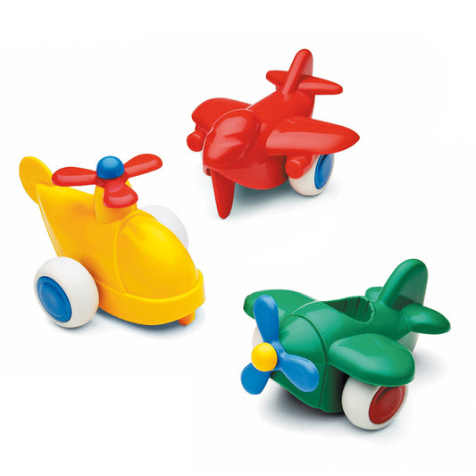 BUCKET SET CHUBBIES PLANES (3 MOD.) - 15 piece / vehiculos flexibles / aviones