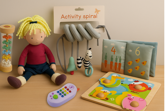 CAJA DE APRENDIZAJE 0-12 meses / cajas sensoriales / kit regalo / cajas por edades