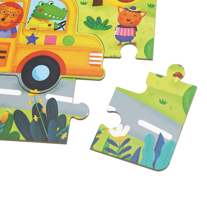 4 In 1 Grow Up Puzzle - Interesting Traffic / Puzzles Tráfico 4 en 1 / puzzle vehículos