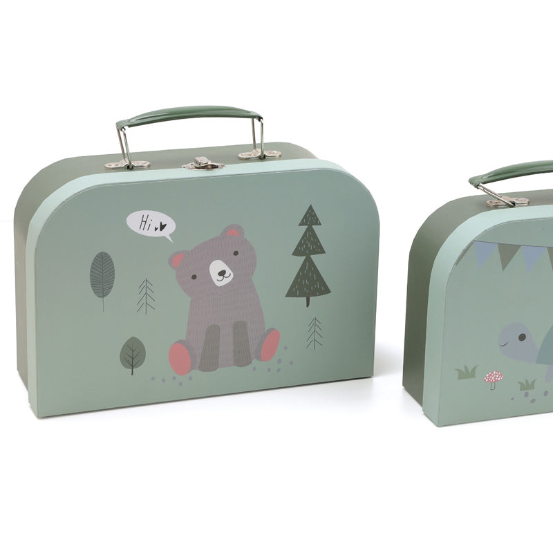 2 Decorative Suitcases / Cajas Decorativas Osito y Tortuga / maletines / maletas