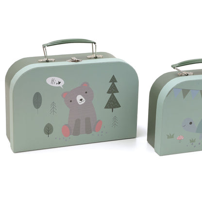2 Decorative Suitcases / Cajas Decorativas Osito y Tortuga / maletines / maletas