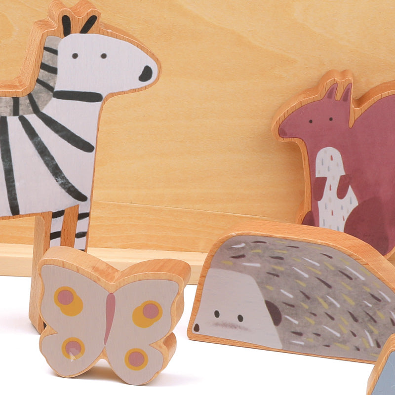 Wooden Stacking Puzzle / Puzzle Animales Madera / encajes