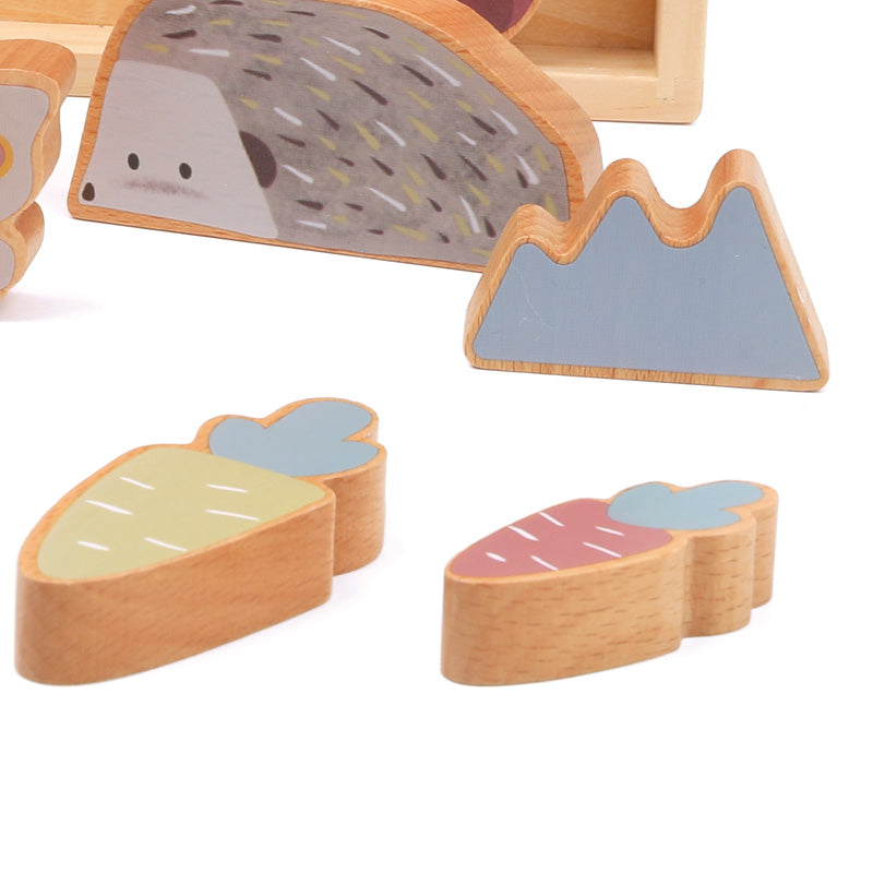 Wooden Stacking Puzzle / Puzzle Animales Madera / encajes