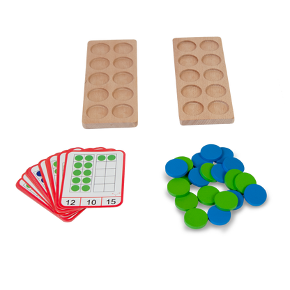 TOKENS COUNTING BOARD / Tablero para operaciones matemáticas / sumar, restar, dividir y multiplicar