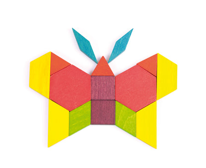 Pattern Blocks / Bloques de patrón / construcciones / mosaicos / tangrams