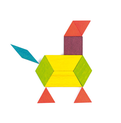 Pattern Blocks / Bloques de patrón / construcciones / mosaicos / tangrams