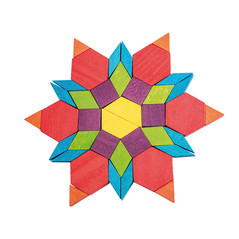 Pattern Blocks / Bloques de patrón / construcciones / mosaicos / tangrams