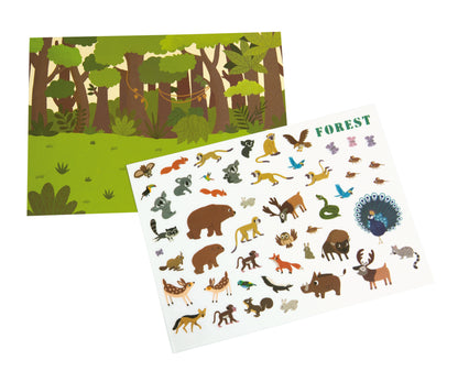 Reusable Stickers - Natural Animal / Pegatinas reutilizables de la naturaleza animal / adhesivos