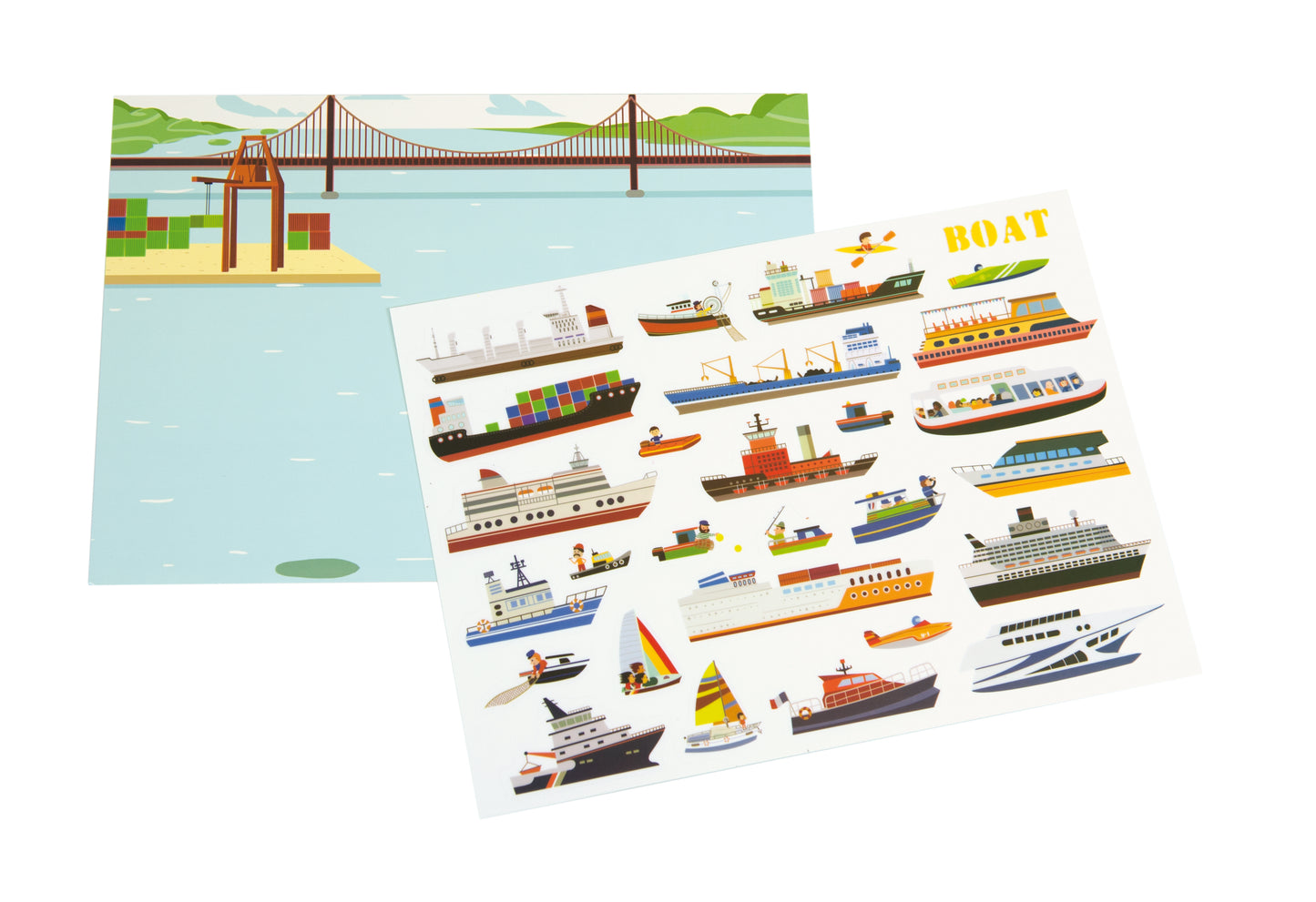 Reusable Stickers - transportation / Pegatinas reutilizables transporte / adhesivos