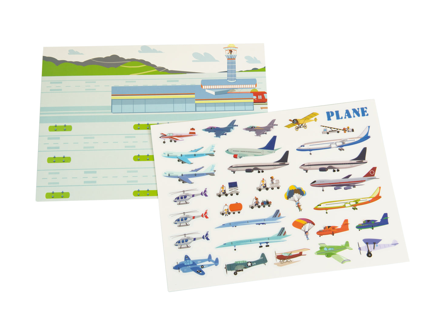 Reusable Stickers - transportation / Pegatinas reutilizables transporte / adhesivos