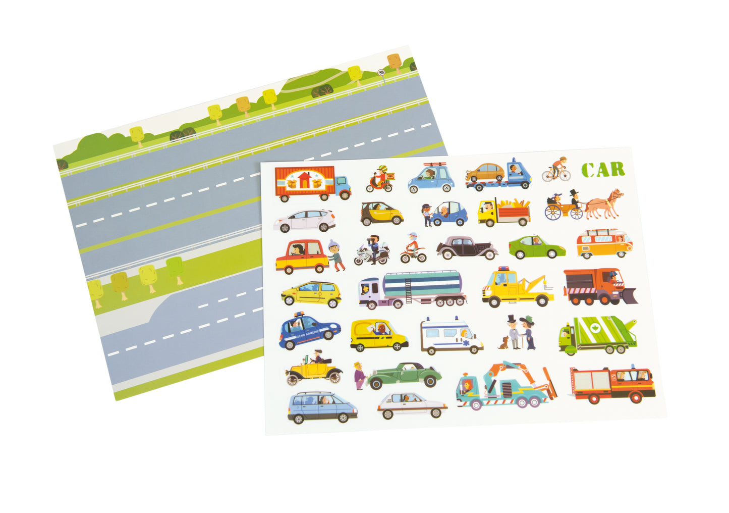 Reusable Stickers - transportation / Pegatinas reutilizables transporte / adhesivos