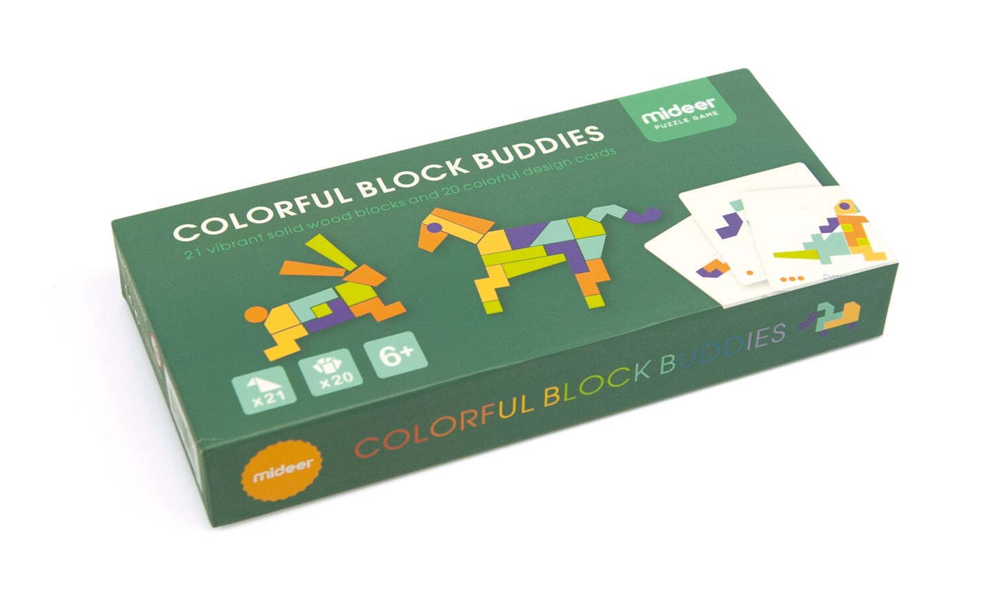 Colorful Block Buddies / Juego de bloques coloridos / tangram