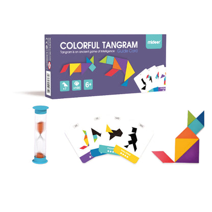 Colorful Tangram / Tangram de madera de colores