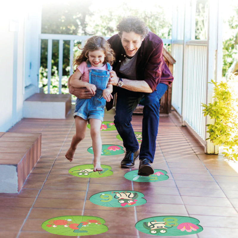 Frog Floor Sticker / Rayuela con ranas / adhesivos / juego