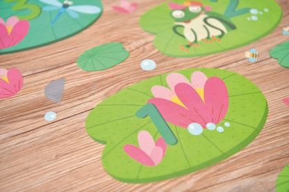 Frog Floor Sticker / Rayuela con ranas / adhesivos / juego