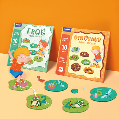 Frog Floor Sticker / Rayuela con ranas / adhesivos / juego