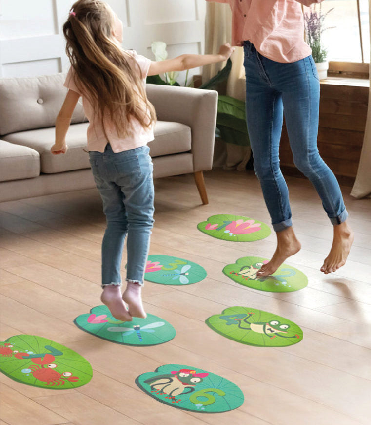 Frog Floor Sticker / Rayuela con ranas / adhesivos / juego