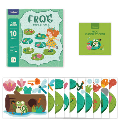 Frog Floor Sticker / Rayuela con ranas / adhesivos / juego