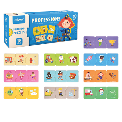 Matching Puzzles - Professions / Puzzles de profesionales / emparejar