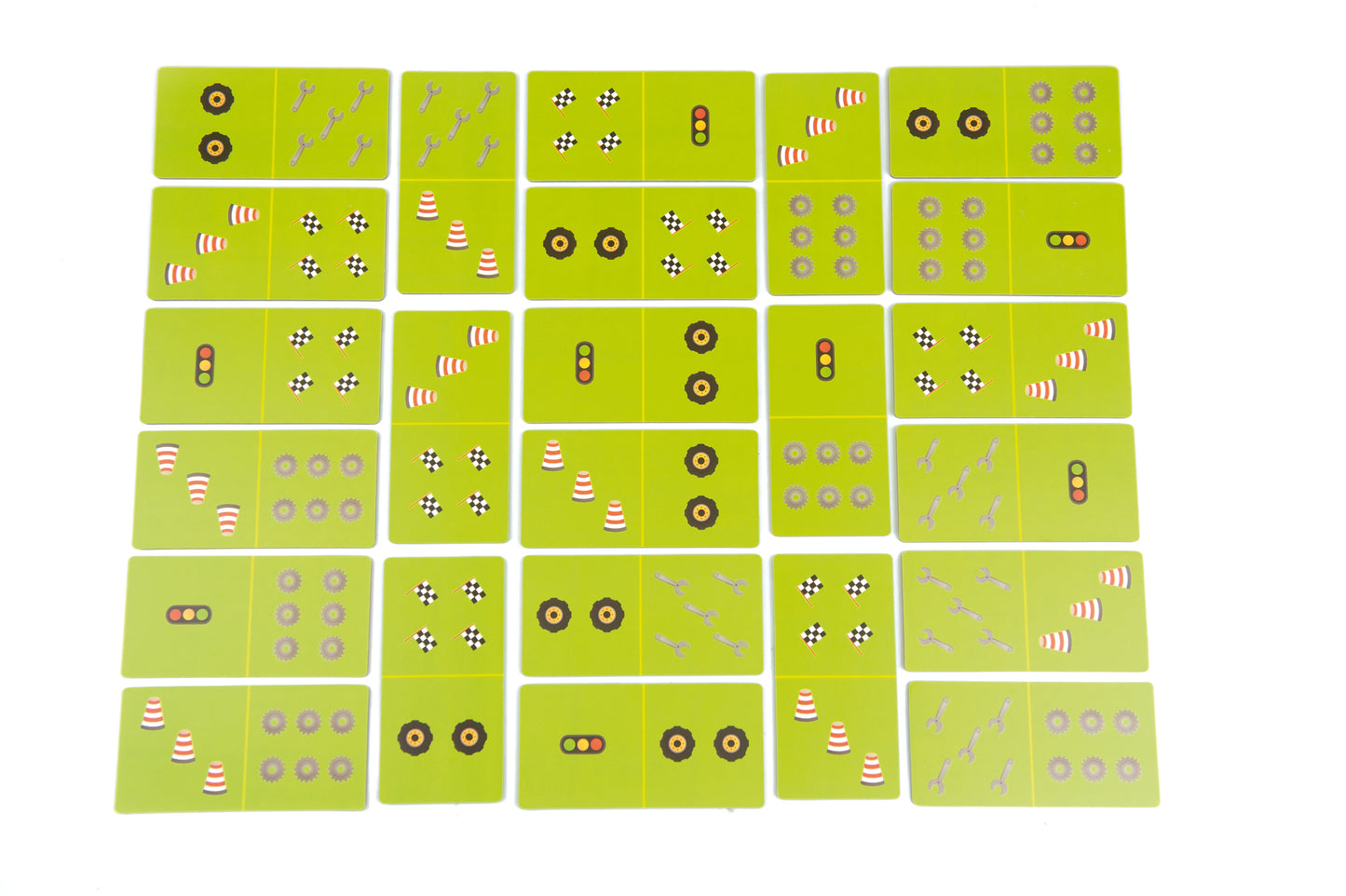 Domino Puzzle Traffic / Dominó de dos caras del tráfico