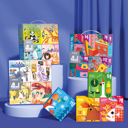 4 IN 1 PUZZLE SET MUSEUM / puzzle en el museo