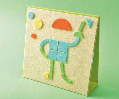 Geometric Felt Puzzle / Puzzle geométrico de doble cara / fieltro /