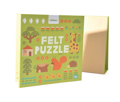 Geometric Felt Puzzle / Puzzle geométrico de doble cara / fieltro /