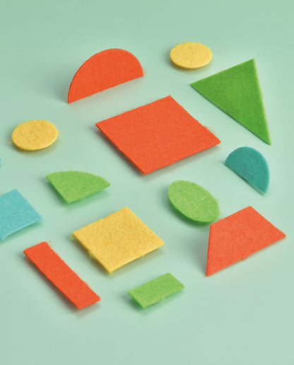 Geometric Felt Puzzle / Puzzle geométrico de doble cara / fieltro /