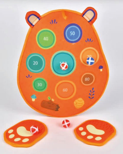 Fun Dart Game - Bear / Juego de dardos de oso con velcro / pelotas velcro /