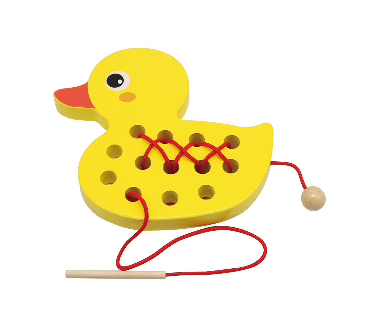 Duckling Threading / Juega con el patito de madera / enhebrar / coser