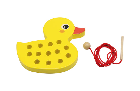 Duckling Threading / Juega con el patito de madera / enhebrar / coser