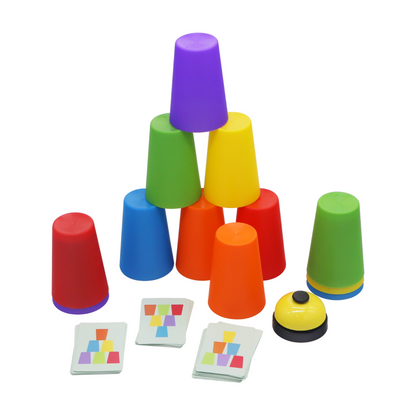 STACKING CUPS GAME / Juego de apilar vasos / Juego de memoria visual / Juego de lógica y planificación