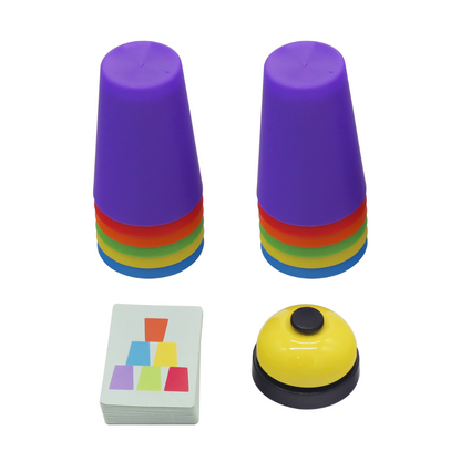 STACKING CUPS GAME / Juego de apilar vasos / Juego de memoria visual / Juego de lógica y planificación