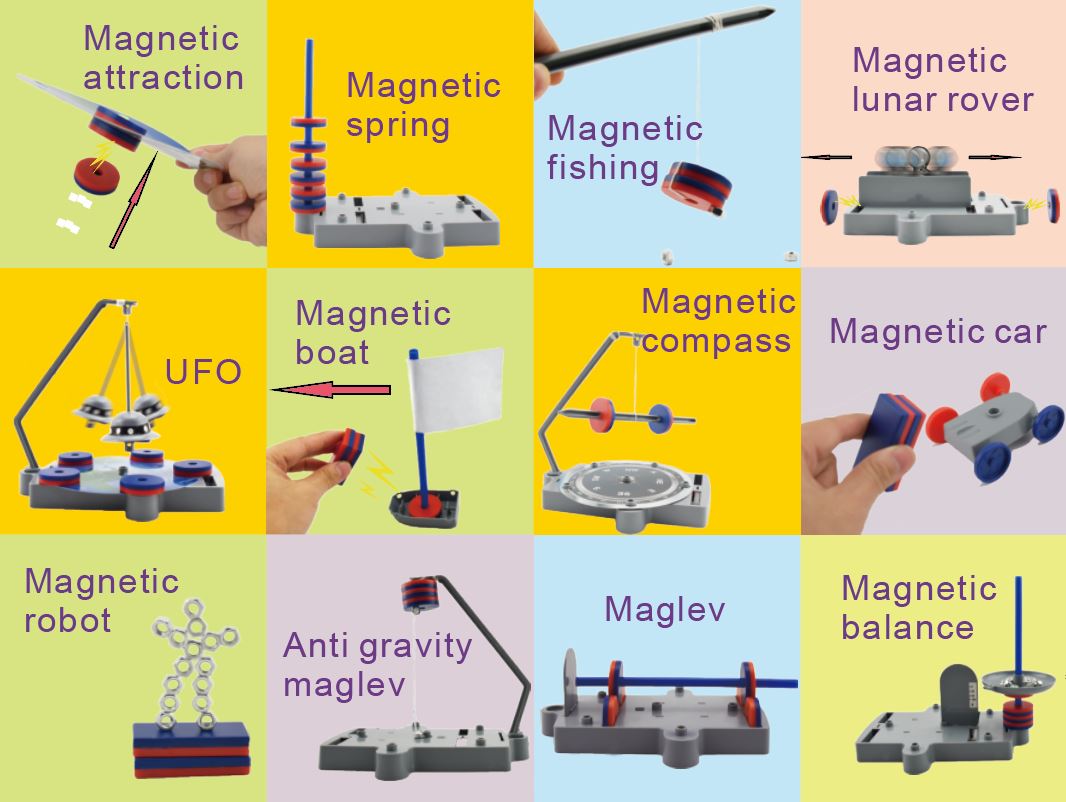 12-in-1 Magnet Science / ciencia magnética / magnetismo / juegos magnéticos