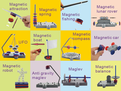 12-in-1 Magnet Science / ciencia magnética / magnetismo / juegos magnéticos