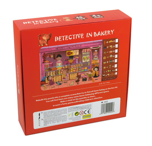 Detective In Bakery / Puzzle detective en la panadería /