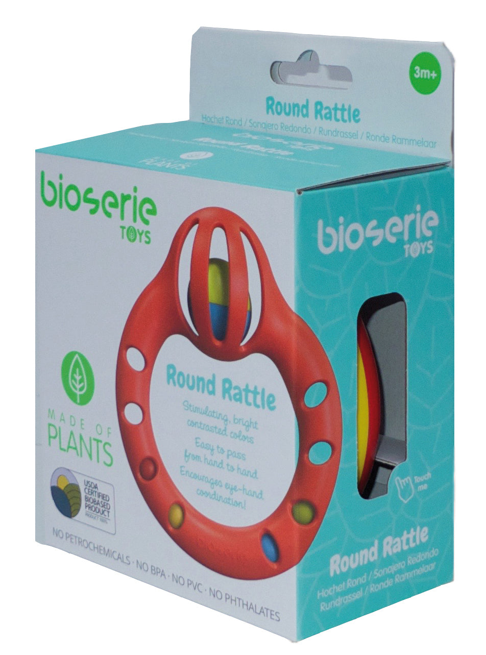 Round Rattle / sonajero 100% de maiz / eco bio