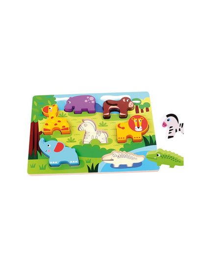 Chunky Puzzle Animal / encaje de madera animales / infantil